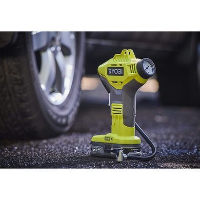 Аккумуляторный компрессор автомобильный RYOBI R18PI-0, 18 В, 16 л/мин, 10,3 бар