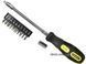 Викрутка тримач до насадок 1/4" STANLEY "10 Way Flexible", гнучкий стржень + 10 насадок DW