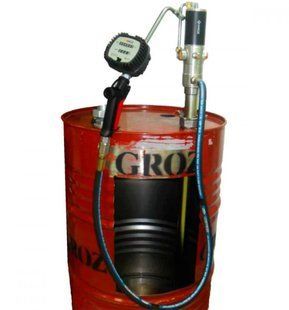 Пневматичний насосний комплект Groz OPK-M/T3/31B/BSP, 14 л/хв, для мастил