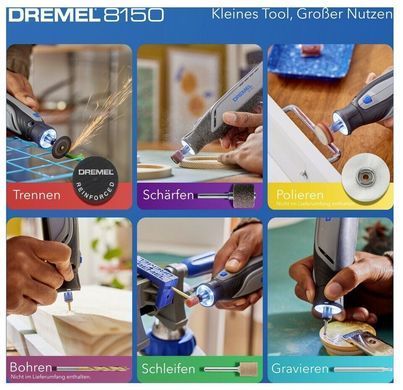 Багатофункціональний акумуляторний інструмент Dremel 8150-20, 7.2 В, 2 Ah