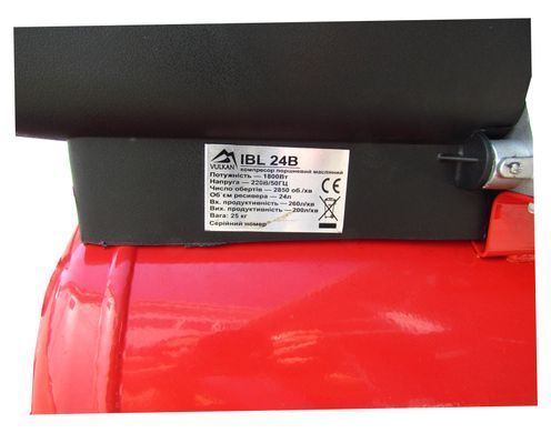 Компрессор Vulkan IBL24B рес-24л 250/190л/мин 1,8кВт 10бар 220В 1 цилиндр Vulkan IBL24B