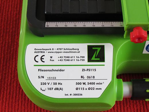 Плиткорезный станок Zipper ZI-FS115