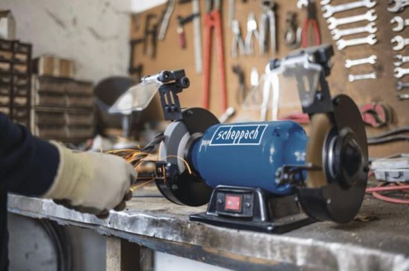Шліфувально-полірувальний верстат Scheppach SM150LB, 400 Вт, &Oslash;150 мм, 2850 об/хв