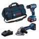Набор аккумуляторных инструментов Bosch Professional 18 В GSR 18V-45
