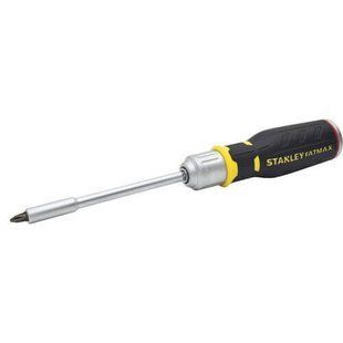 Отвертка реверсивная STANLEY "FatMax Multibit" : трещотка, 12 сменных насадок