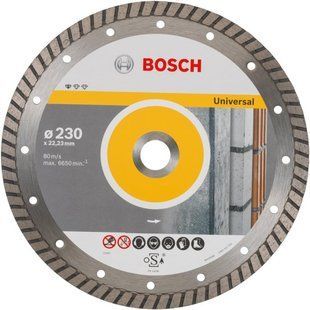 Алмазный отрезной круг Bosch Standard for Universal Turbo 230&times;22.23 мм, 10 шт