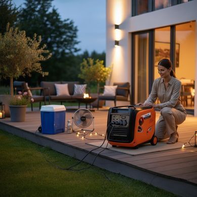 Инверторный генератор Unicraft PG-I 45 SE-S HC, 4.4 кВт (4 кВт ном.), 230 В, 12 л