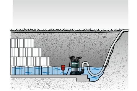 Насос погружной Metabo 250 Вт, 6600 л/ч