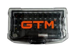 Набір ударних біт GTM 32 шт 25 мм PH PZ TORX HEX SL