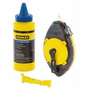 Шнур для розмітки STANLEY "PowerWinder", в комплекті, 30 м, крейдяний порошок 45 г, підвісний рівень