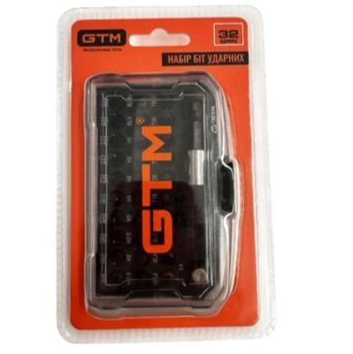 Набір ударних біт GTM 32 шт 25 мм PH PZ TORX HEX SL
