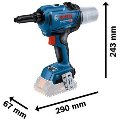 Аккумуляторный заклепочный пистолет Bosch PRO GRG 18V-16 C, 18 В, 16 кН