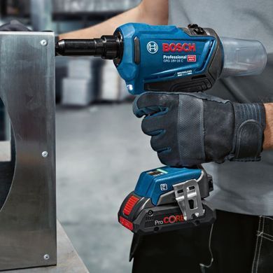 Аккумуляторный заклепочный пистолет Bosch PRO GRG 18V-16 C, 18 В, 16 кН