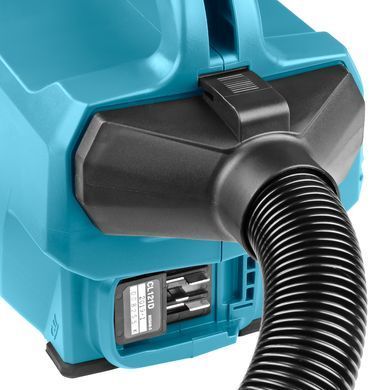 Аккумуляторный пылесос Makita CL121DWA 12 В, 0,5 л, 1,3 м&sup3;/ч, с АКБ 2 Ач и ЗУ
