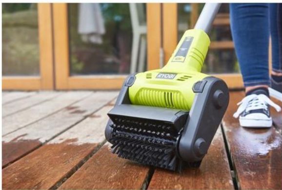Шліфмашина щіткова акумуляторна 18В ONE+, 120 мм, для чищення терас, Ryobi. RY18PCB-0 (5133004729)