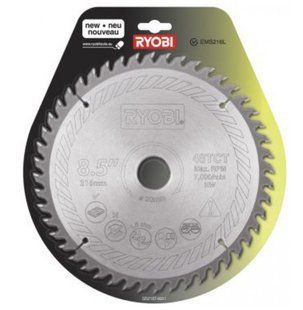 Пильный диск Ryobi SB216T48A1 216 мм, 48 зубьев, посадка 30 мм