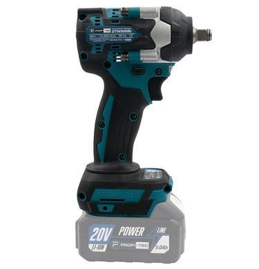 Акумуляторний ударний гайковерт PROFI-TEC DTW500BL, 1&times;4.0 А&middot;г, ЗП, сумка, головки