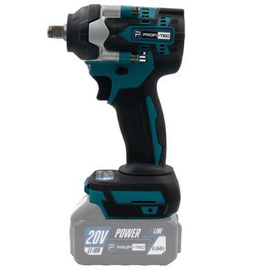 Акумуляторний ударний гайковерт PROFI-TEC DTW500BL, 1&times;4.0 А&middot;г, ЗП, сумка, головки