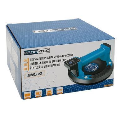 Вакуумна присоска PROFI-TEC HoldPro 150, АКБ 3.7 В