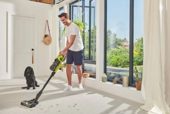 Акумуляторний вертикальний пилосос Ryobi RSV18BL-1X50+RSVMBB ONE+ 18В, HEPA12, 90 АВт, АКБ 5.0 А&middot;год