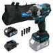 Акумуляторний ударний гайковерт PROFI-TEC DTW500BL, 1&times;4.0 А&middot;г, ЗП, сумка, головки