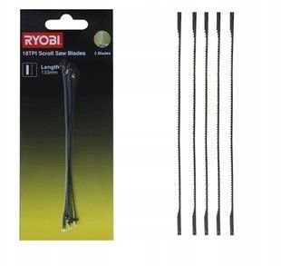 Набір пилок для лобзика 133мм, 18 TPI, для моделі RWS1240G, 5шт, Ryobi. SSB18TPI (5132002898)