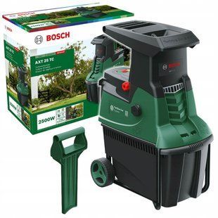 Садовий подрібнювач Bosch AXT 25 TC, 2500 Вт, гілки до 45 мм