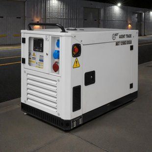 Дизельний генератор AGT 12003 DSEA, 9.6 кВт, 400 В, 3000 об/хв, у кожусі