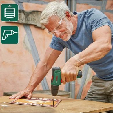 Аккумуляторный шуруповерт Bosch EasyDrill 1200, 12 В, 30 Нм, 1 АКБ 1.5 Ah