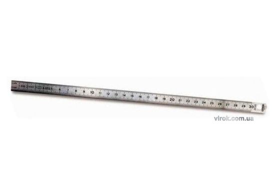 Лінійка двостороння гнучка з нержавіючої сталі STANLEY : L= 30 см, w= 13 мм. 2 метричні шкали