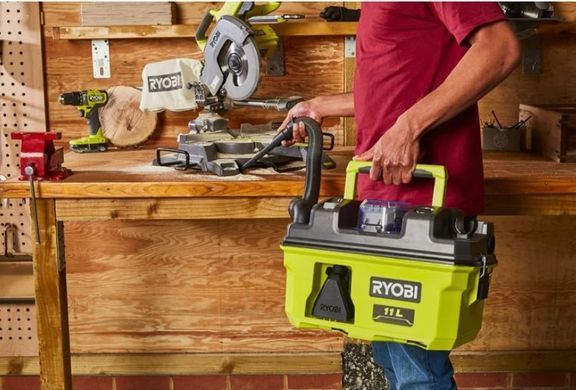 Пилосос акумуляторний 18В ONE+, 11л, Ryobi. RV1811-0 (5133005995)