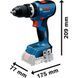 Аккумуляторная ударная дрель-шуруповерт Bosch GSB 18V-65 Professional 18V, 65 Нм