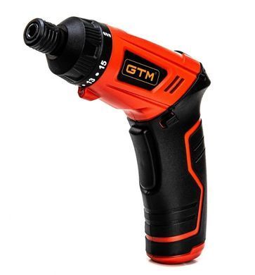 Акумуляторна викрутка GTM SD3,6/5 3.6В, 5 Нм, Li-Ion, набір біт у комплекті