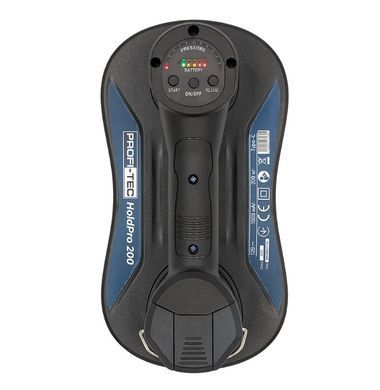 Вакуумна присоска PROFI-TEC HoldPro 200, 2&times;АКБ, ЗП