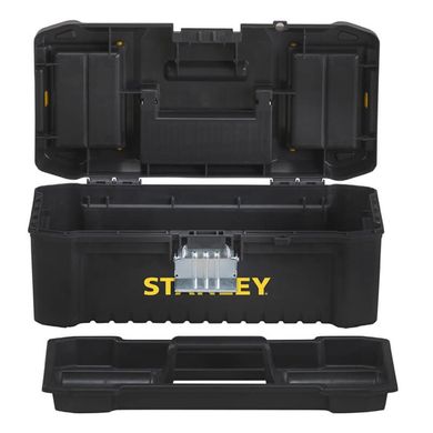 Ящик для інструментів STANLEY : 12,5", пластиковий, металева защіпка