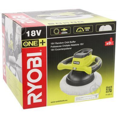 Акумуляторна полірувальна машина 18В ONE+, 254 мм, 2500 об/хв, Ryobi. R18B-0