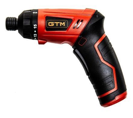 Акумуляторна викрутка GTM SD3,6/5 3.6В, 5 Нм, Li-Ion, набір біт у комплекті