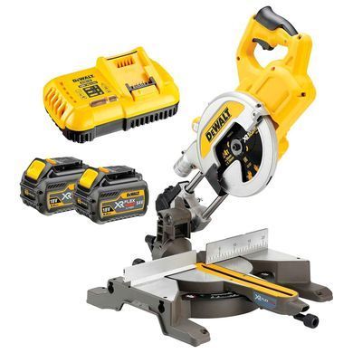 Пила торцовочная аккумуляторная XR FLEXVOLT DeWALT DCS777T2