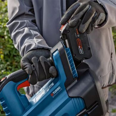 Акумуляторна повітродувка Bosch GBL 18V-750 Professional, 18 В, 780 м&sup3;/год, 198 км/год