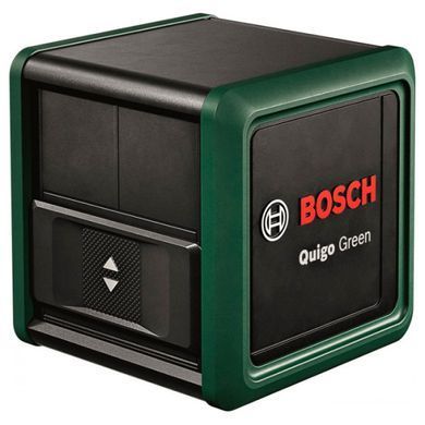 Лазерный нивелир Bosch Quigo Green со штативом и батарейками, зеленый луч, 12 м