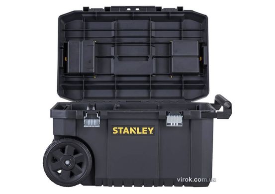 Ящик для інструментів STANLEY на 2-х колесах, об'єм- 50 л, вантажопідй.- 40 кг, 65 х 35 х 40 см
