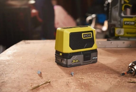 Аккумуляторная Bluetooth-колонка Ryobi RBTM18-0 ONE+ 18В, 5 Вт, Bluetooth