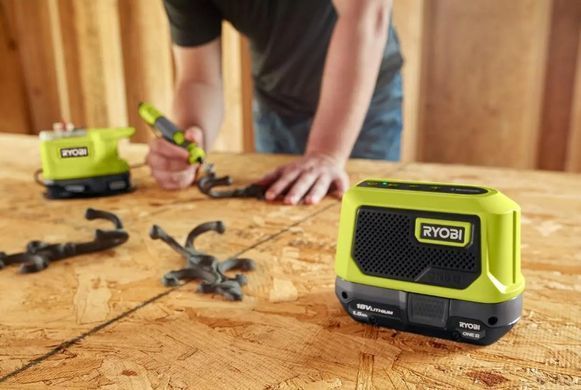 Аккумуляторная Bluetooth-колонка Ryobi RBTM18-0 ONE+ 18В, 5 Вт, Bluetooth