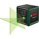 Лазерный нивелир Bosch Quigo Green со штативом и батарейками, зеленый луч, 12 м