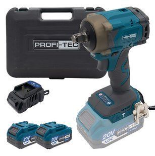 Акумуляторний гайковерт PROFI-TEC PPTW4520, 2&times;2.0 А&middot;г, ЗП