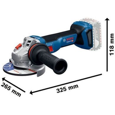 Акумуляторна кутова шліфувальна машина Bosch GWS 18V-11 Professional, 18 В, 125 мм