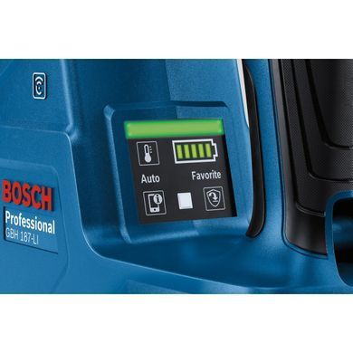 Аккумуляторный перфоратор Bosch Professional GBH 187-LI 18 В, SDS-Plus, 2.4 Дж