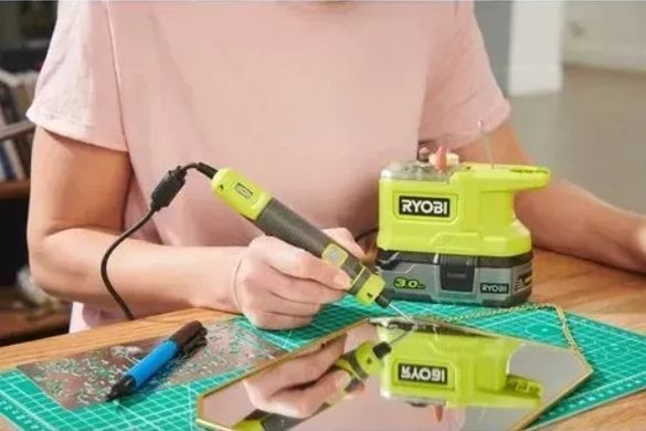 Аккумуляторный гравер 18В ONE+, 4400&ndash;23000об/мин, Ryobi. RRT18-0