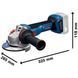 Акумуляторна кутова шліфувальна машина Bosch GWS 18V-11 Professional, 18 В, 125 мм