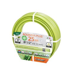 Шланг поливочный Claber 1/2", 25м Aquaviva Plus, салатовый